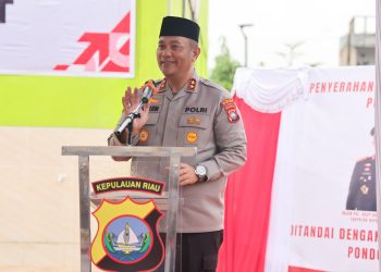 Kapolda Kepri:Resmikan Sanitasi di Ponpes Daarul Hikam Batam