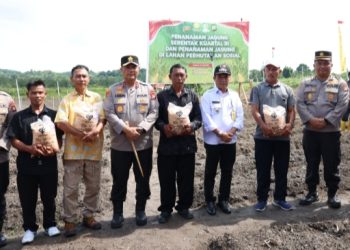 Polda Kepri:Laksanakan Penanaman Jagung Serentak Kuartal III, Dan Penanaman Jagung di Lahan Perhutanan Sosial