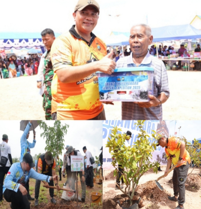 Polda Kepri: Gelar Rempang Expedition, Tanam 1.150 Pohon Dan Salurkan 500 Paket Sembako