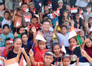 Wakapolda Kepri Hadiri Peringatan Hari Anak Nasional di Pintu Air Batam