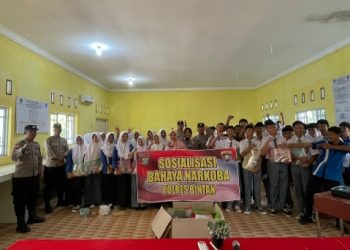 Wujudkan Generasi Bebas Narkoba, Satbinmas Polres Bintan Berikan Sosialisasi ke SMAN 1 Teluk Bintan