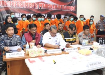 Polda Kepri, Ungkap Puluhan Kasus Narkotika Dan Musnahkan Barang Bukti Hasil Pengungkapan Juli 2025