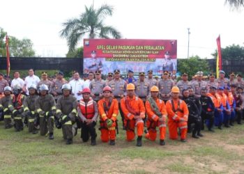 Polda Kepri; Gelar Apel Kesiapsiagaan Cuaca Ekstrem Dan Kunker Kapolda ke Mako Satbrimob