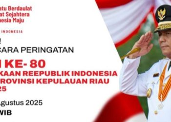 Memperingati Hari Puncak Kemerdekaan HUT RI KE-80, Pemprov Kepri: Ansar Ahmad, Sebagai Inspektur Upacara
