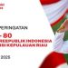 Memperingati Hari Puncak Kemerdekaan HUT RI KE-80, Pemprov Kepri: Ansar Ahmad, Sebagai Inspektur Upacara