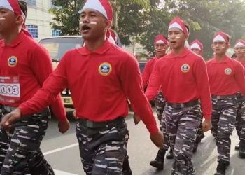 Momentum Hari Kemerdekaan Republik Indonesia, Diadakan Gerak Jalan di Kota Tanjungpinang, Masyarakat Antusias Ikut Memeriahkan