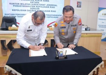 Polda Kepri Dan Ditjen Pas Kepri, Perkuat Sinergi Lewat Perjanjian Kerja Sama