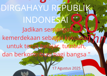 Selamat HUT RI KE-80, Bersatu, Berdaulat, Untuk Rakyat Yang Sejahtera, Indonesia Maju, Indonesia Kaya!