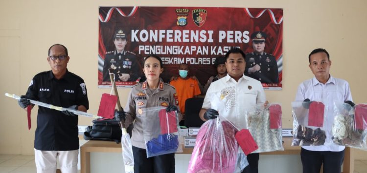 Pelaku Pembunuhan di Bintan Timur” Kijang” di Tangkap Kapolres Bintan