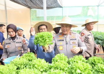 Polda Kepri: Panen Perdana Hidroponik Dukung Ketahanan Pangan