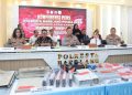 Kapolda Kepri: Pimpin Konferensi Pers, Pengungkapan Tindak Pidana Pencurian Dengan Pemberatan Fasilitas Umum