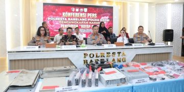 Kapolda Kepri: Pimpin Konferensi Pers, Pengungkapan Tindak Pidana Pencurian Dengan Pemberatan Fasilitas Umum