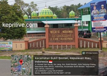 Renovasi Masjid di Jalan Ahmad Yani Tanjungpinang Dipertanyakan, Menuju Tempat Ibadah Yang Nyaman